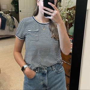 🤩J. Crew frocket striped t-shirt